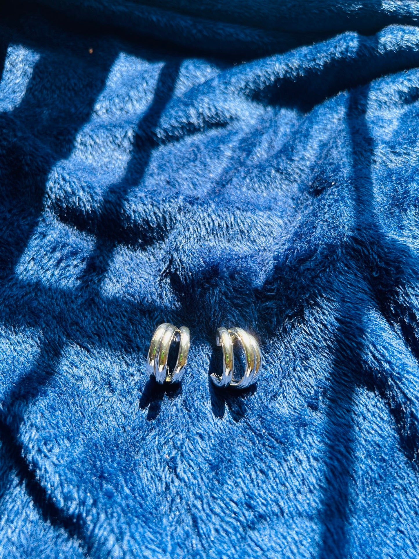 Silver hoop earrings